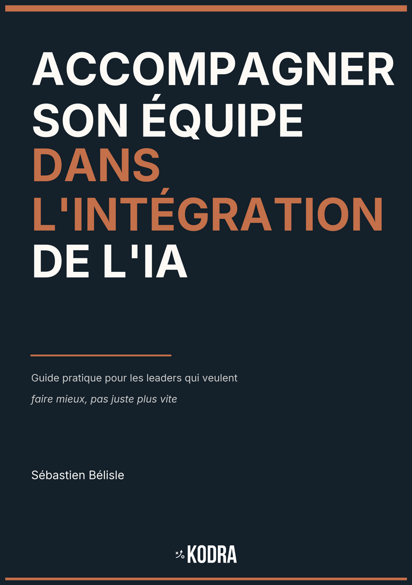 Couverture du livre — Accompagner son équipe dans l'intégration de l'IA